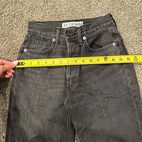 EB DENIM Women's Slit Hem High-Rise Straight Leg Jeans Size 25 In Grade School - Picture 11 of 13